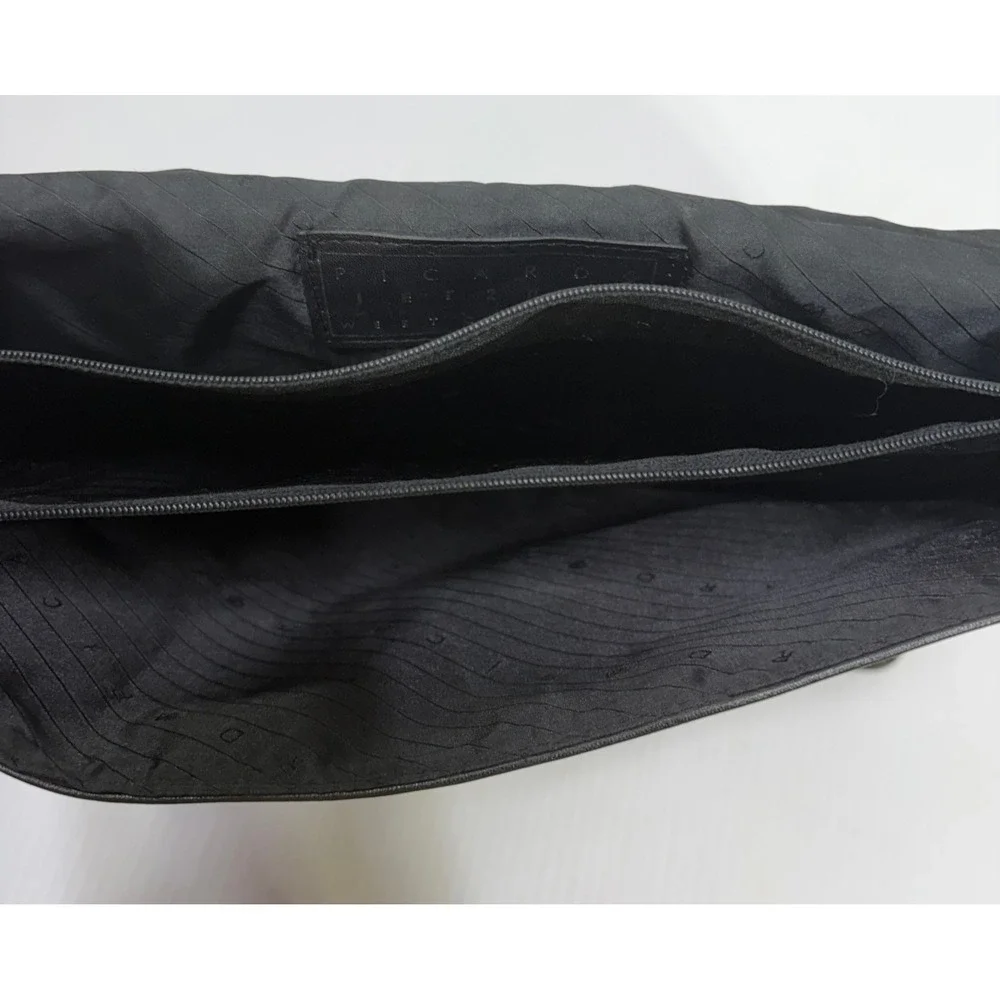 Picard Jet 2001 Vintage West Germany Black Leather Briefcase Professional Bag